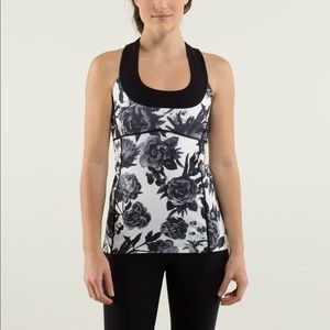 Lululemon Scoop Neck Tank Luon Brisk Bloom
